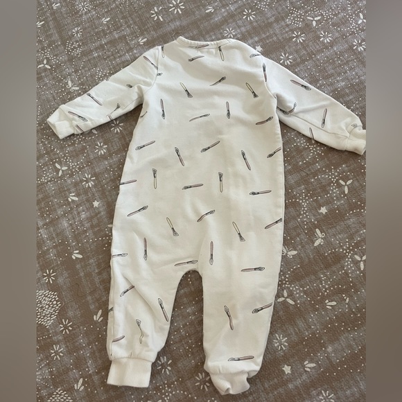 Miles the Label 9 Month Pajamas with Paint Brush Design - Picture 2 of 4